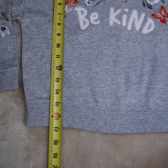 Girls Gray Sweatshirt Old Navy Short Sleeve T Shirt Size 8 Set - Picture 10 of 12